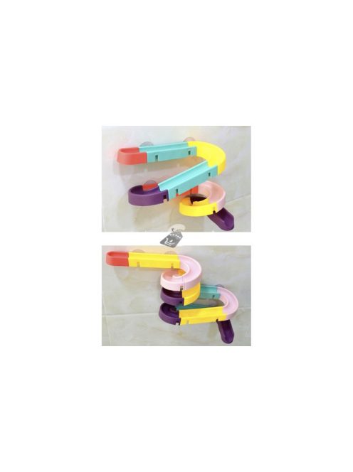 Fürdőjáték csúszda 22490 - vízi játék gyerekeknek, kisgyerekeknek, fürdőszobai játék, csúszdás játék, színes játék