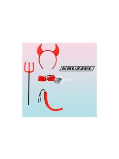 Ördög jelmez - 4 elemes szett S22140