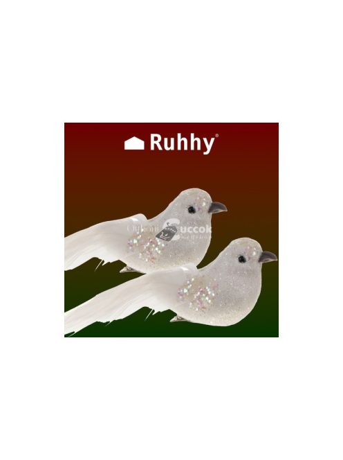 Karácsonyfa díszmadarak 2 db - Ruhhy 22338