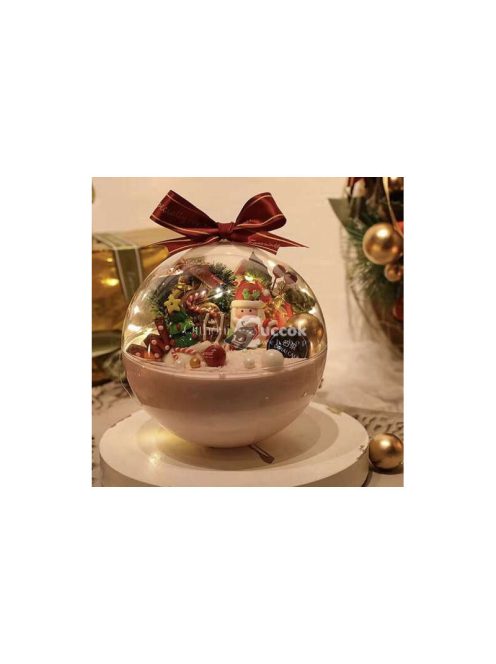 Átlátszó díszek 12 cm - 5 darabos készlet Ruhhy 22278