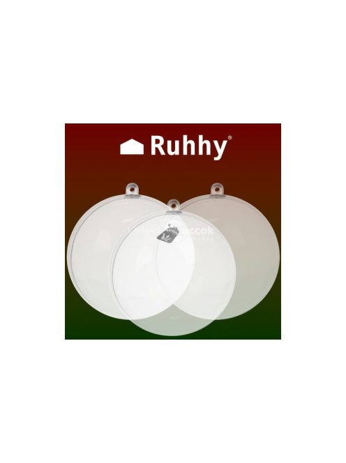 Átlátszó díszek 12 cm, 10 darabos készlet Ruhhy 22279