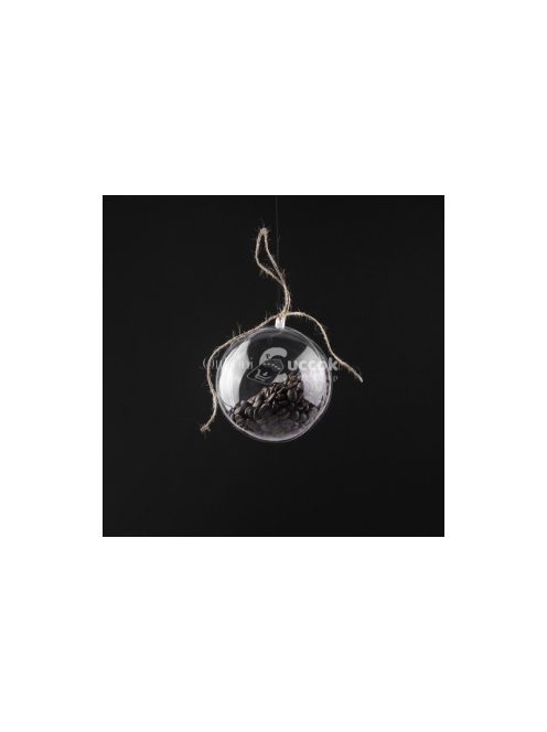 Átlátszó díszek 12 cm, 10 darabos készlet Ruhhy 22279