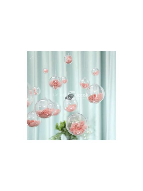 Átlátszó díszek 12 cm, 10 darabos készlet Ruhhy 22279