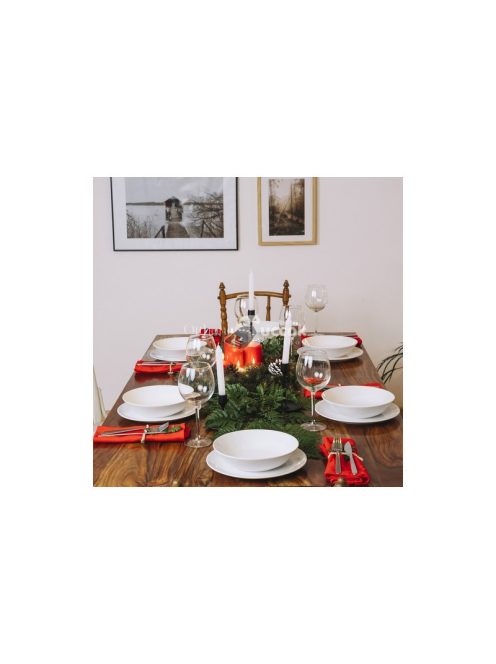 Karácsonyi díszajtókoszorú díszítő ornamentális 60cm vastag XXL