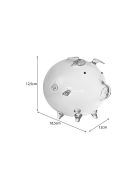 Üveg malacpersely 22588 - ajándék gyerekeknek, pénzgyűjtő, dekoráció, piggy bank, üveg persely, malac alakú persely