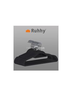 Fekete ruhafogas 20 darab - Ruhaakasztó 22536