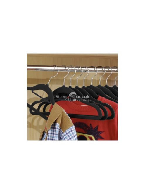 Fekete ruhafogas 20 darab - Ruhaakasztó 22536