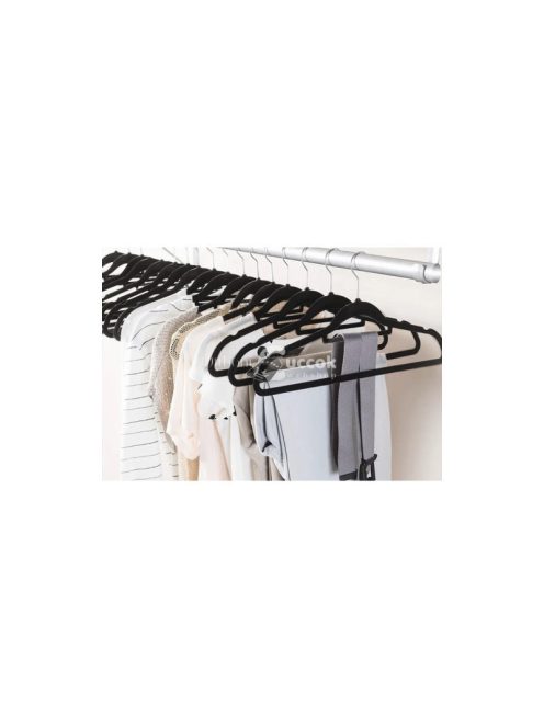 Fekete ruhafogas 20 darab - Ruhaakasztó 22536