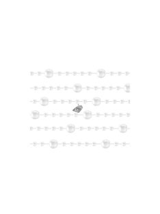 Karácsonyfa girland - gyöngyök 5m Ruhhy 22499