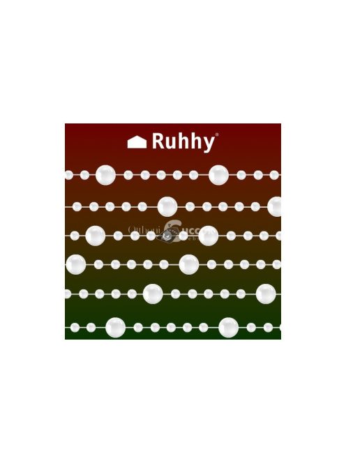 Karácsonyfa girland - gyöngyök 5m Ruhhy 22499