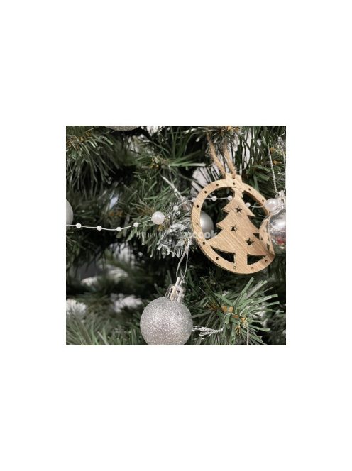 Karácsonyfa girland - gyöngyök 5m Ruhhy 22499