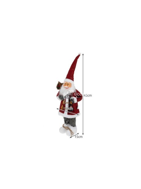 Mikulás - Karácsonyi szobor 45cm Ruhhy 22352, dekoráció, ajándék, ünnep, karácsony, Santa Claus, figurine, díszítés