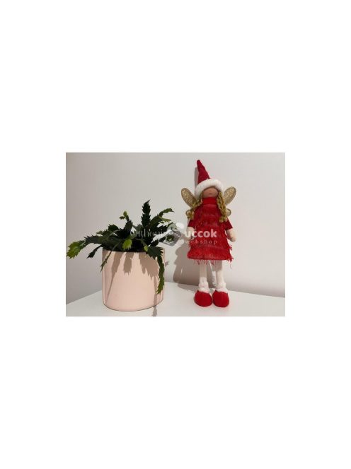Piros Karácsonyi tündér figura Ruhhy 22346