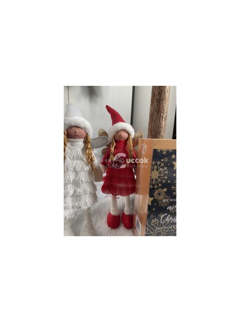 Piros Karácsonyi tündér figura Ruhhy 22346
