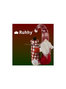 Karácsonyi manó üvegtáskával Ruhhy 22508