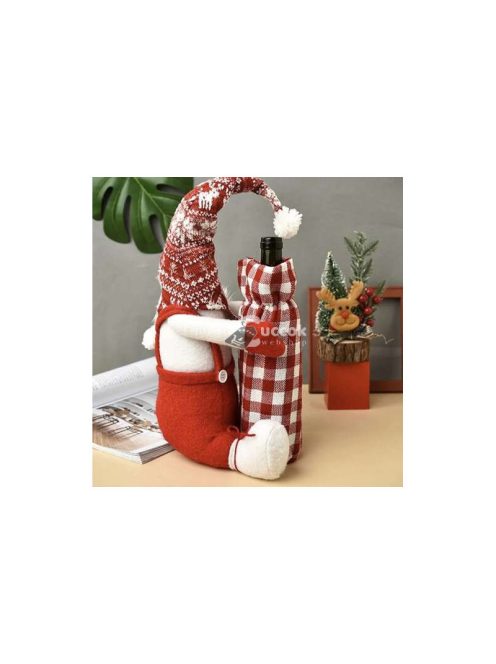 Karácsonyi manó üvegtáskával Ruhhy 22508