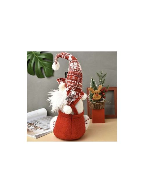 Karácsonyi manó üvegtáskával Ruhhy 22508