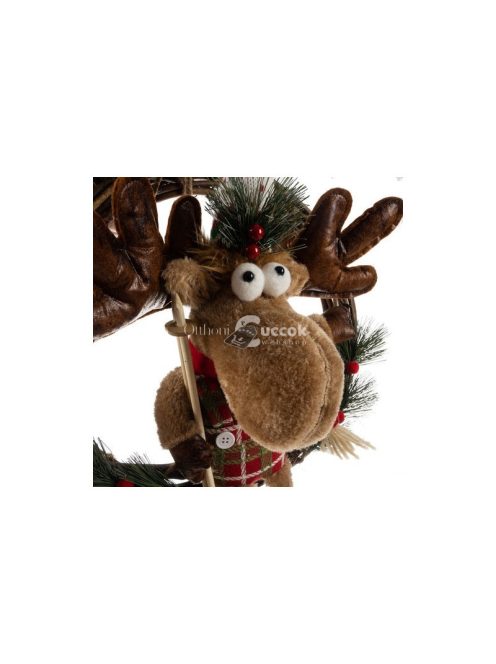 Karácsonyi koszorú az ajtón - rénszarvas Ruhhy 22316