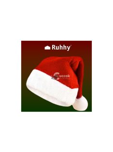   Mikulás sapka Ruhhy 22556 - piros, karácsonyi, téli, ajándék, felnőtt, gyerek, divatos, puha, vastag