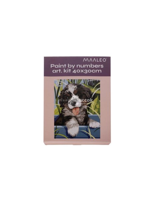 Számfestés 40x30cm - Kutyus 22780, festőkészlet, kreatív hobbi, művészeti alkotás, relaxáció, szórakozás, ajándék ötlet