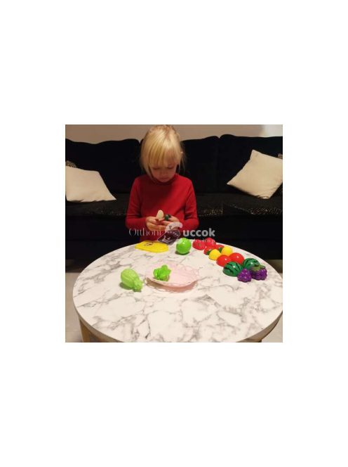 Gyümölcs- és zöldségvágó készlet kosárban 22576