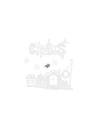 Karácsonyi ablakmatrica Ruhhy 22305 - karácsonyi dekoráció, ünnepi ablak dísz, karácsonyi ajtódekoráció