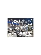 Karácsonyi ablakmatrica Ruhhy 22305 - karácsonyi dekoráció, ünnepi ablak dísz, karácsonyi ajtódekoráció