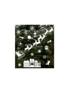 Karácsonyi ablakmatrica Ruhhy 22305 - karácsonyi dekoráció, ünnepi ablak dísz, karácsonyi ajtódekoráció