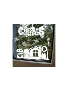 Karácsonyi ablakmatrica Ruhhy 22305 - karácsonyi dekoráció, ünnepi ablak dísz, karácsonyi ajtódekoráció