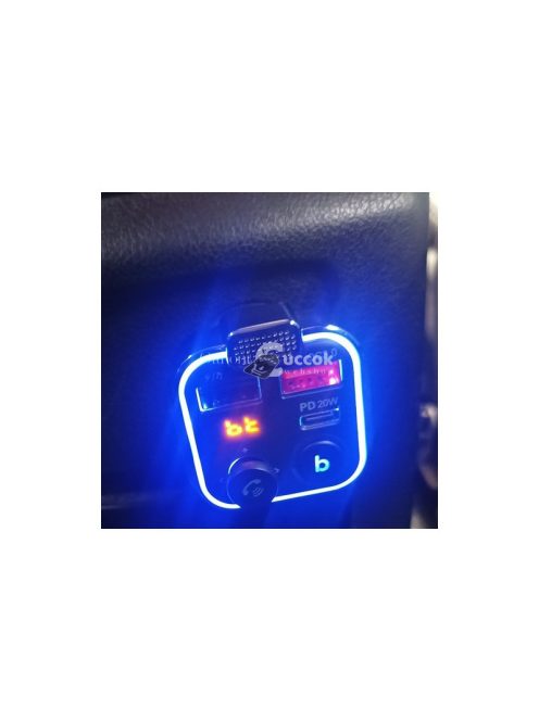 Autós FM Bluetooth adó/töltő - Xtrobb 22355