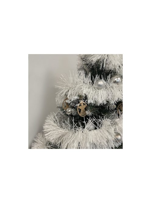 Karácsonyfa girland - fehér 6m Ruhhy 22307