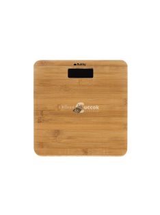 Fa burkolatú LCD fürdőszobai mérleg - Ruhhy 22522