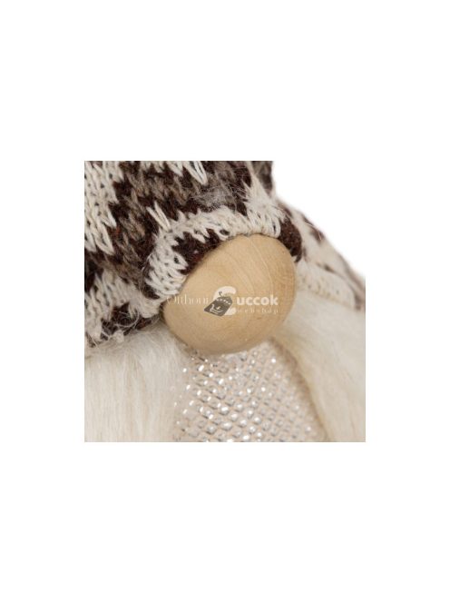 Szürke álló manó LED világítással 23754