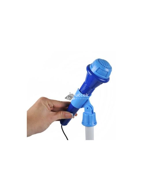 Elektromos gitár mikrofonnal és égkék erősítővel 22409