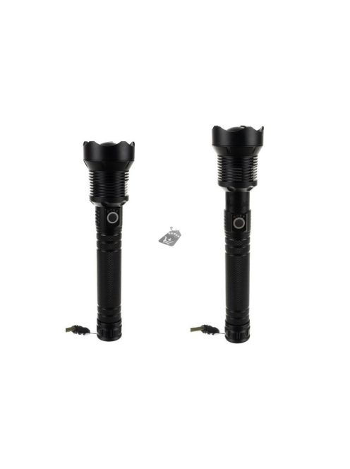 Erőteljes P70 USB Zseblámpa - fényerő szabályozással, akkumulátorral, LED technológiával.