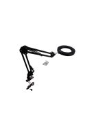 Nagyító lupa - fekete Izoxis 23893, ékszerész nagyító, olvasó nagyító, ékszerész lupa, olvasólencse