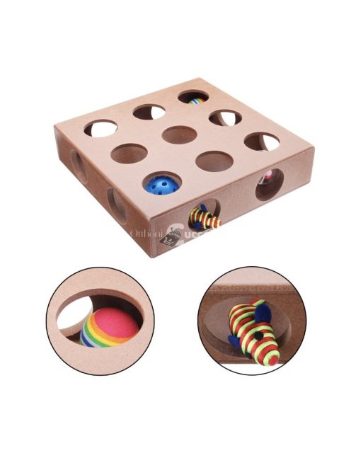 Játékdoboz cicáknak, hogy soha ne unatkozzon