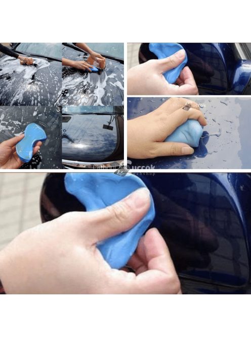 Autóápolás szett 1. Ablaktörlő, páramentesítő +Autó tisztító gyurma + Kétoldalú autó törölköző