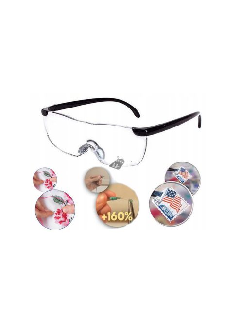 160x nagyítású Nagyító Szemüveg