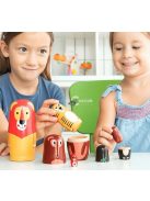 Fa matrjoska állatfigurák (6db)