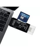 USB C - USB A csatlakozású microSD kártya olvasó