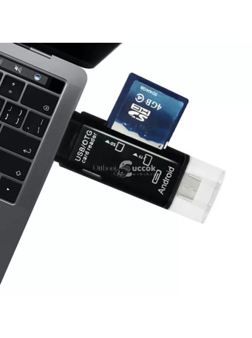 USB C - USB A csatlakozású microSD kártya olvasó