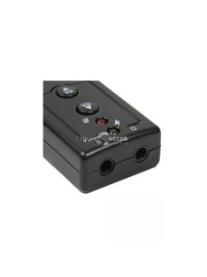 USB 7.1 mikrofon fejhallgató csatlakozóval