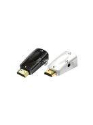 HDMI-VGA átalakító adapter hanggal és mini jack csatlakozóval