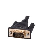 HDMI kábel arany csatlakozóval, Full HD D-sub kábellel