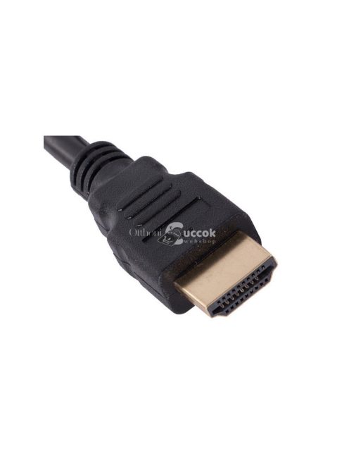 HDMI kábel arany csatlakozóval, Full HD D-sub kábellel