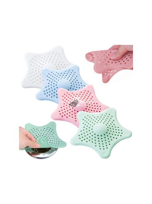 Csillag alakú Szilikon  lefolyószűrő  (4 db)