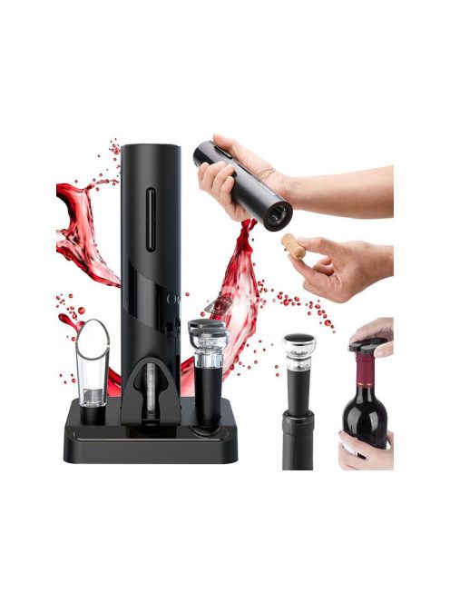 Elektromos dugóhúzó bort nyitó szett