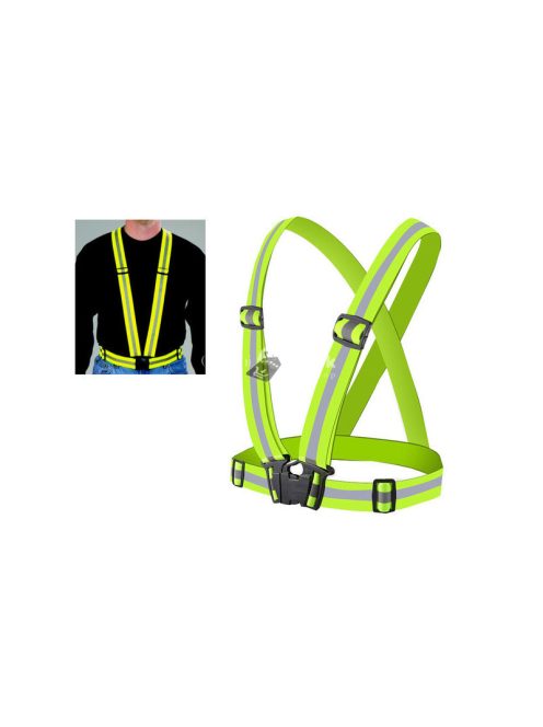 Fényvisszaverő mellény övvel