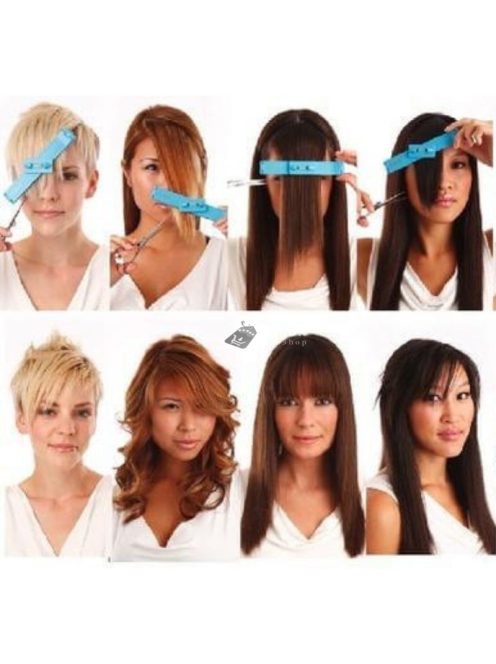 Hajvágást segítő vonalzó